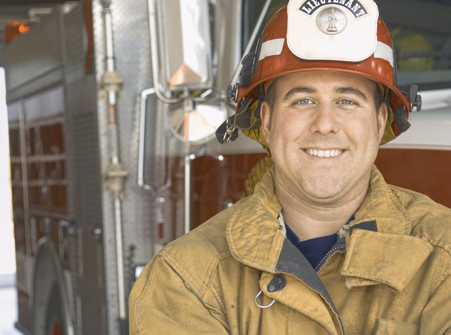 A men wearing helmet